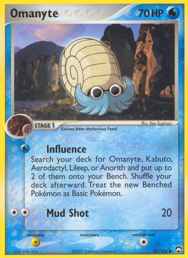 Image for Omanyte (56/108) (PK) - Pokemon