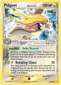 Image for Pidgeot (Delta Species) (14/110) (HP) - Pokemon