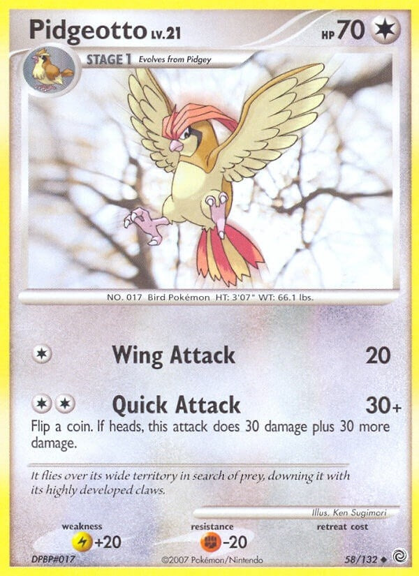 Image for Pidgeotto (58/132) (SW) - Pokemon