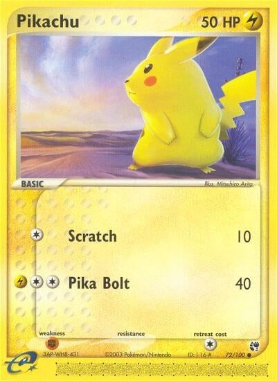 Image for Pikachu (72/100) (SS) - Pokemon