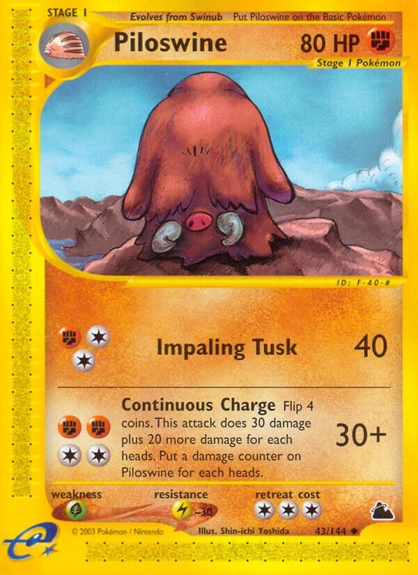 Image for Piloswine (43) (043/144) (SK) - Pokemon