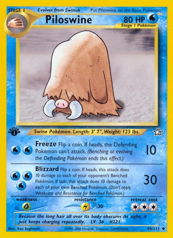 Image for Piloswine (044/111) (N1) - Pokemon