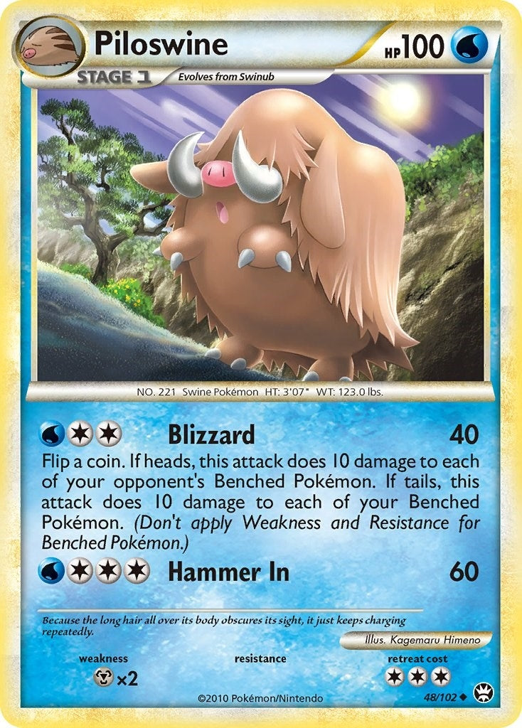 Image for Piloswine (48/102) (TM) - Pokemon