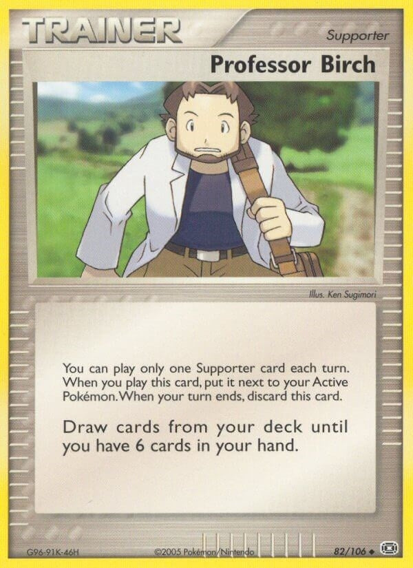 Image for Professor Birch (82/106) (EM) - Pokemon
