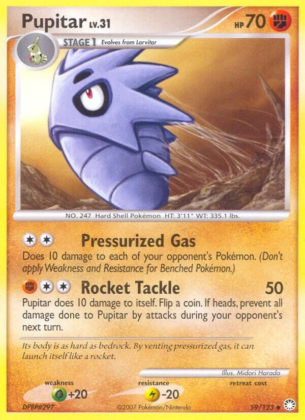 Image for Pupitar (59/123) (MT) - Pokemon