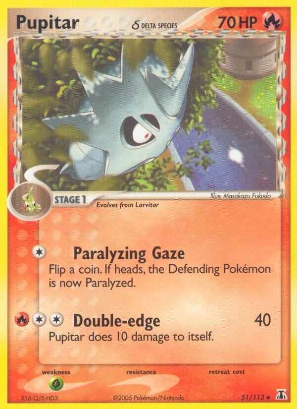 Image for Pupitar (Delta Species) (51/113) (DS) - Pokemon