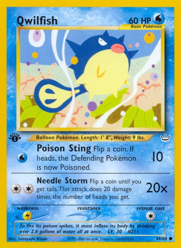 Image for Qwilfish (49/64) (N3) - Pokemon