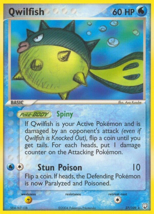 Image for Qwilfish (27/109) (RR) - Pokemon
