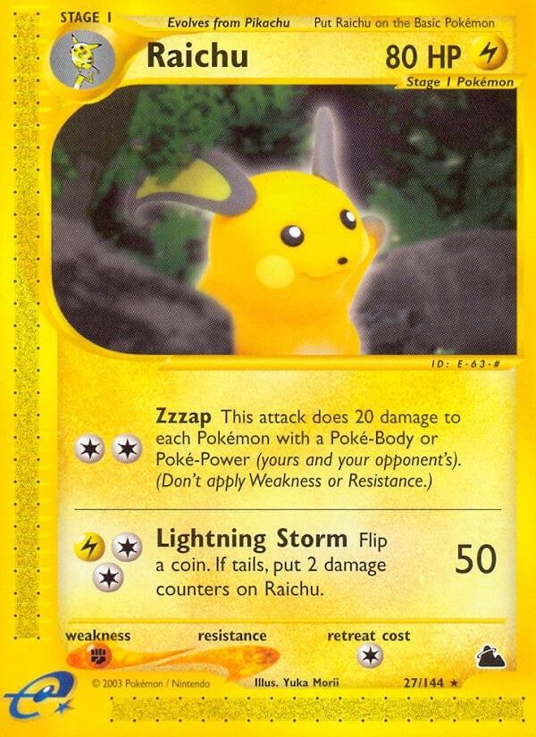 Image for Raichu (27) (027/144) (SK) - Pokemon