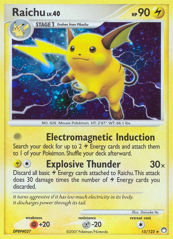 Image for Raichu (15/123) (MT) - Pokemon