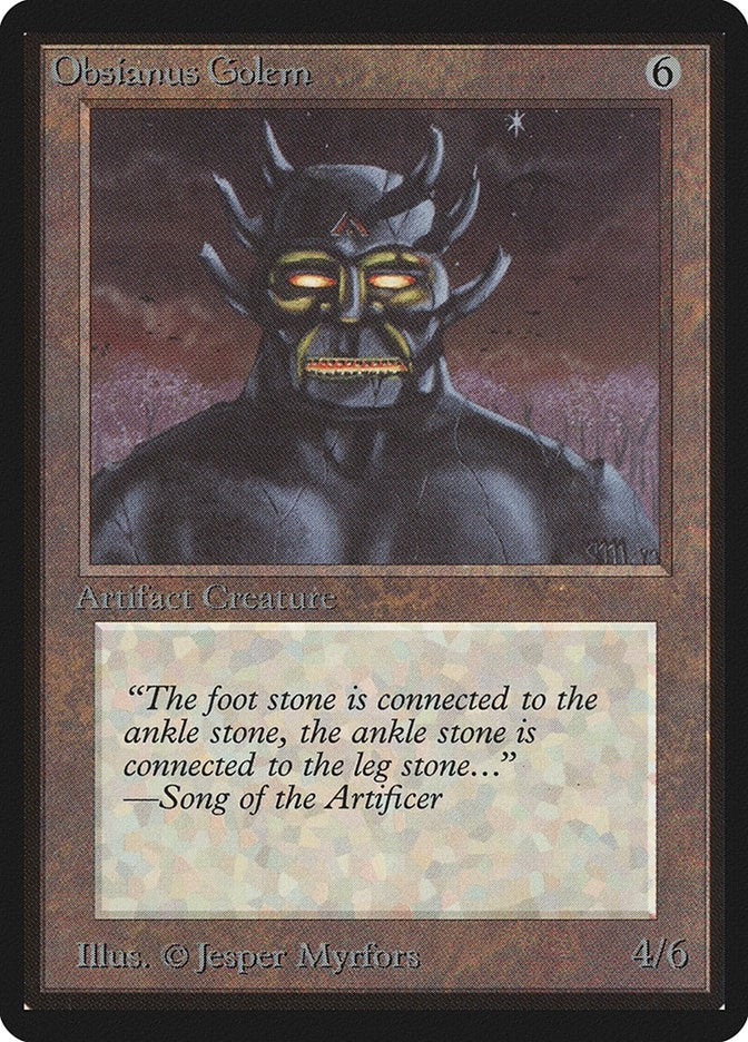 Image for Obsianus Golem - Magic: The Gathering