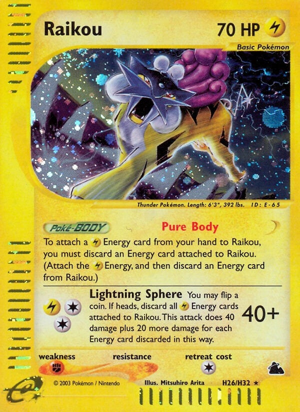 Image for Raikou (H26) (H26/H32) (SK) - Pokemon