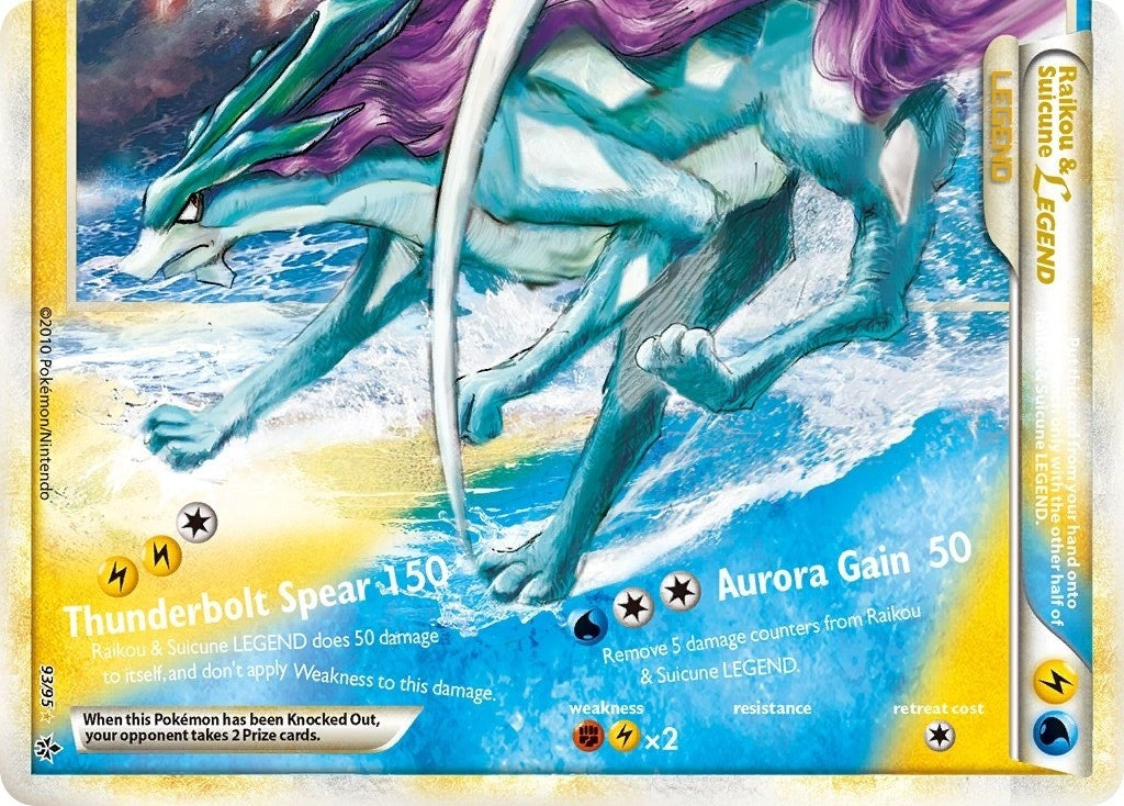 Image for Raikou & Suicune Legend (Bottom) (93/95) (UL) - Pokemon