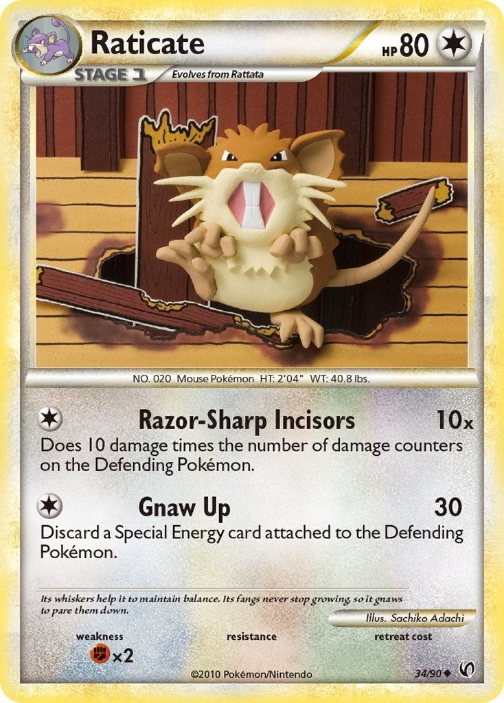 Image for Raticate (34/90) (UD) - Pokemon