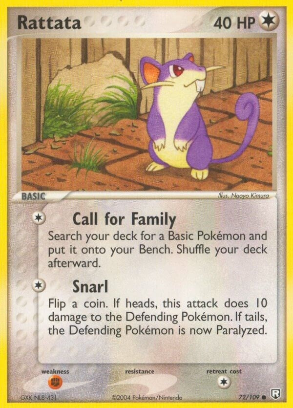 Image for Rattata (72/109) (RR) - Pokemon
