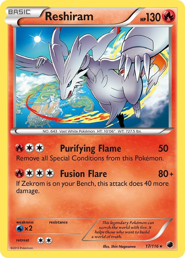 Image for Reshiram (17/116) (PLF) - Pokemon