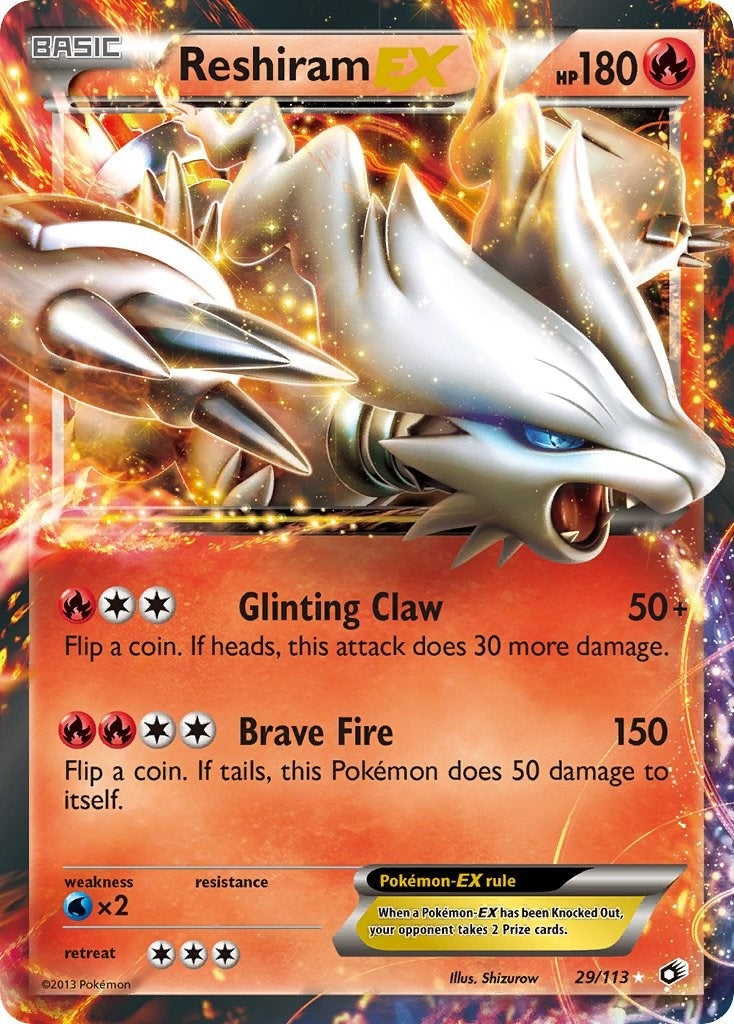 Image for Reshiram EX (29/113) (LTR) - Pokemon