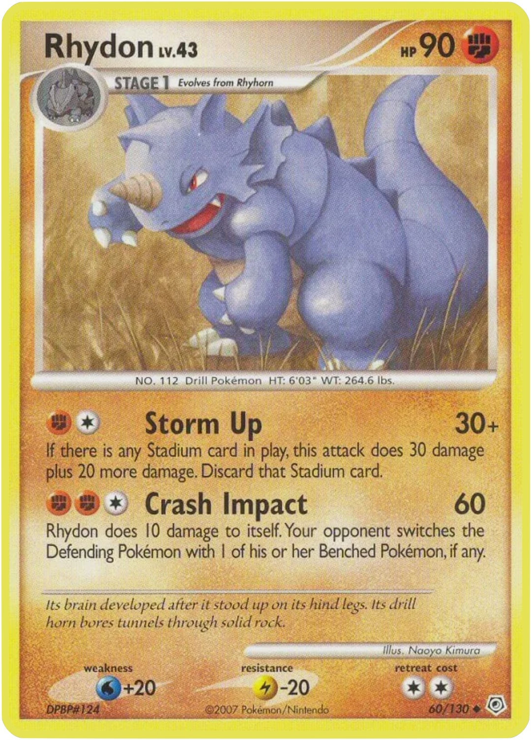 Image for Rhydon (60/130) (DP) - Pokemon