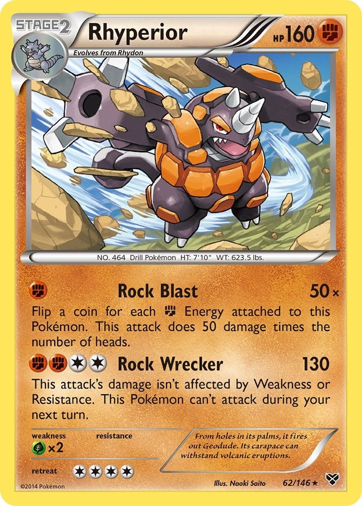 Image for Rhyperior (62/146) (XY) - Pokemon