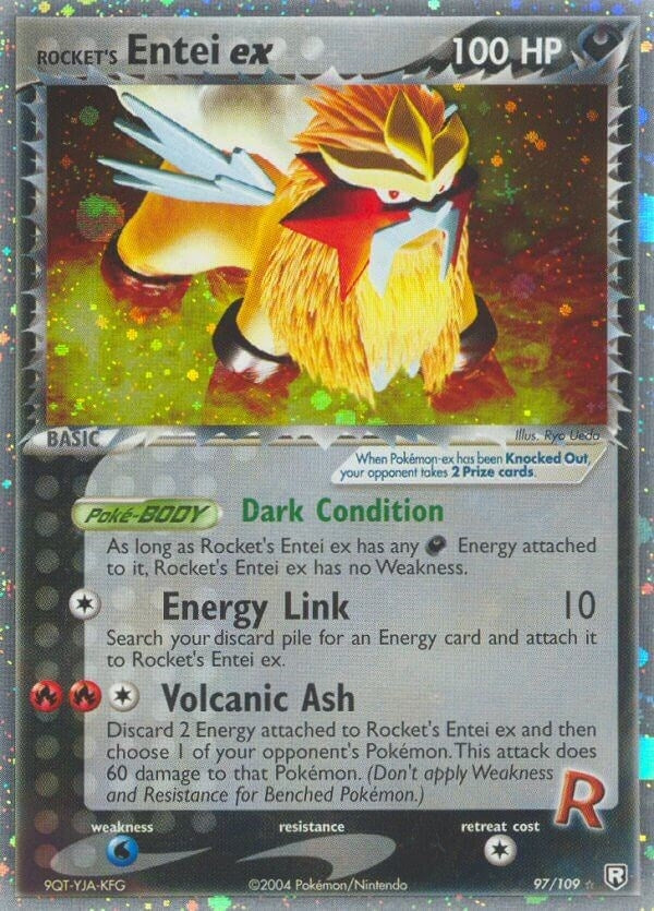 Image for Rocket's Entei ex (97/109) (RR) - Pokemon