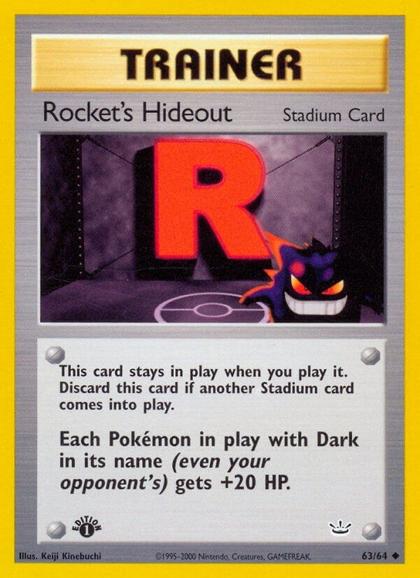 Image for Rocket's Hideout (63/64) (N3) - Pokemon