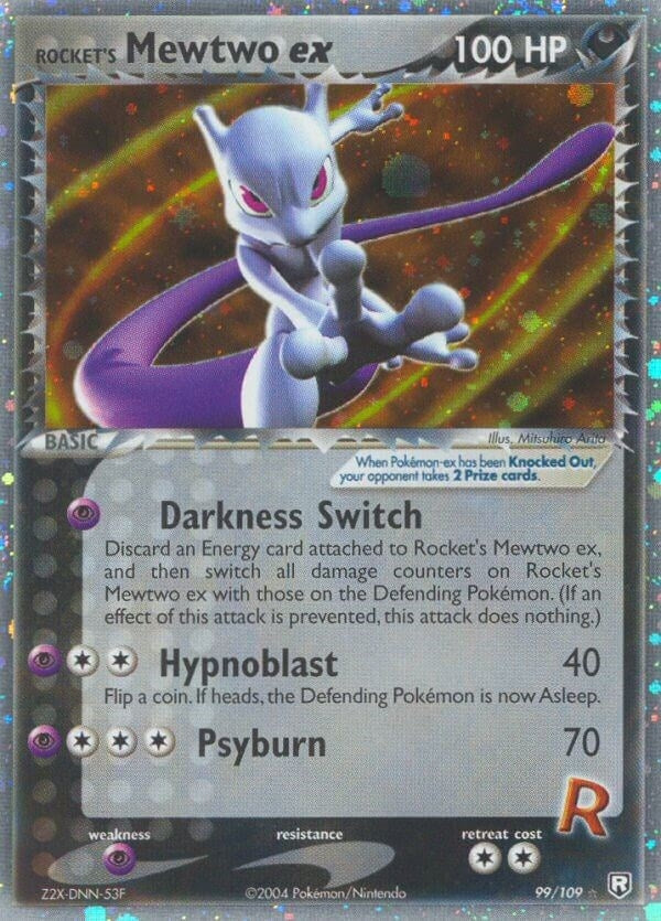 Image for Rocket's Mewtwo ex (99/109) (RR) - Pokemon
