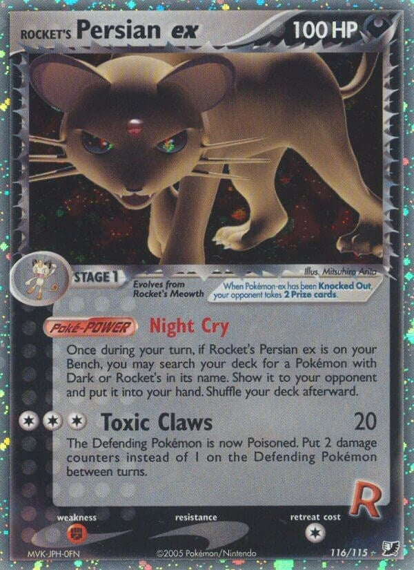 Image for Rocket's Persian ex (116/115) (UF) - Pokemon