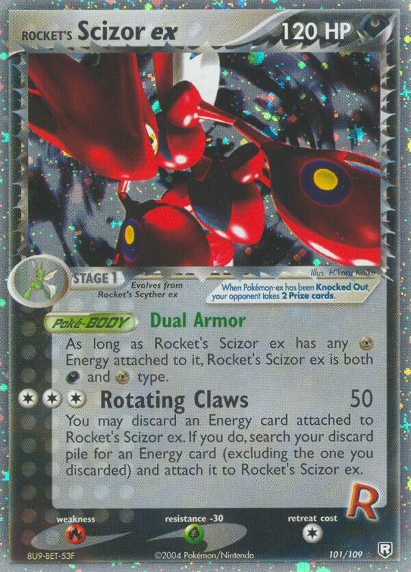 Image for Rocket's Scizor ex (101/109) (RR) - Pokemon