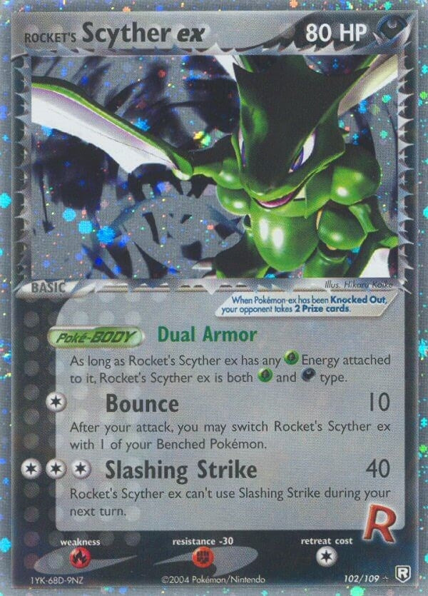 Image for Rocket's Scyther ex (102/109) (RR) - Pokemon