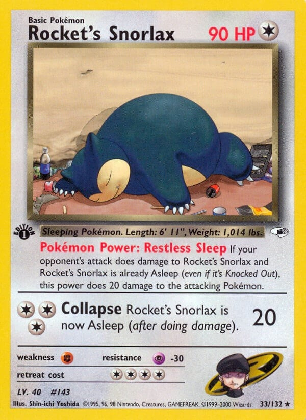 Image for Rocket's Snorlax (033/132) (G1) - Pokemon