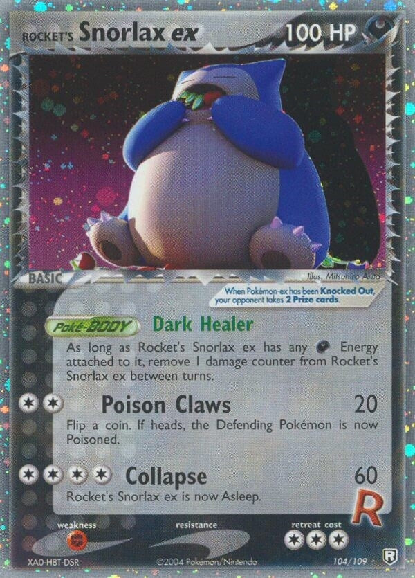 Image for Rocket's Snorlax ex (104/109) (RR) - Pokemon