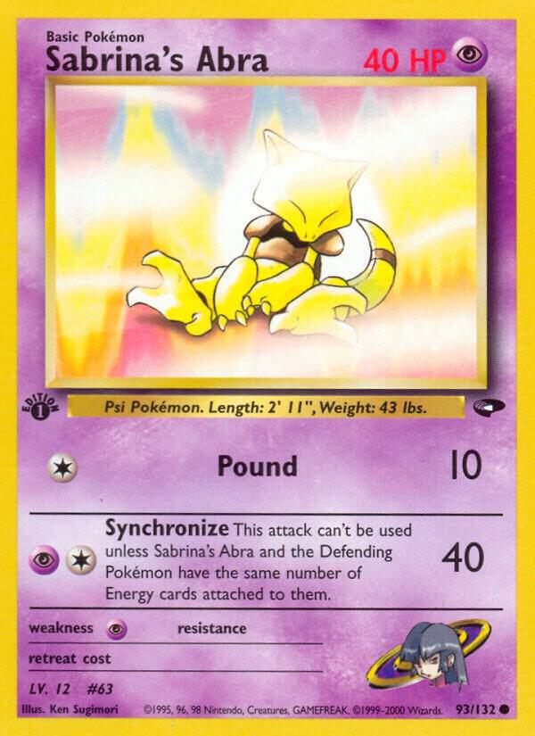 Image for Sabrina's Abra (93) (093/132) (G2) - Pokemon