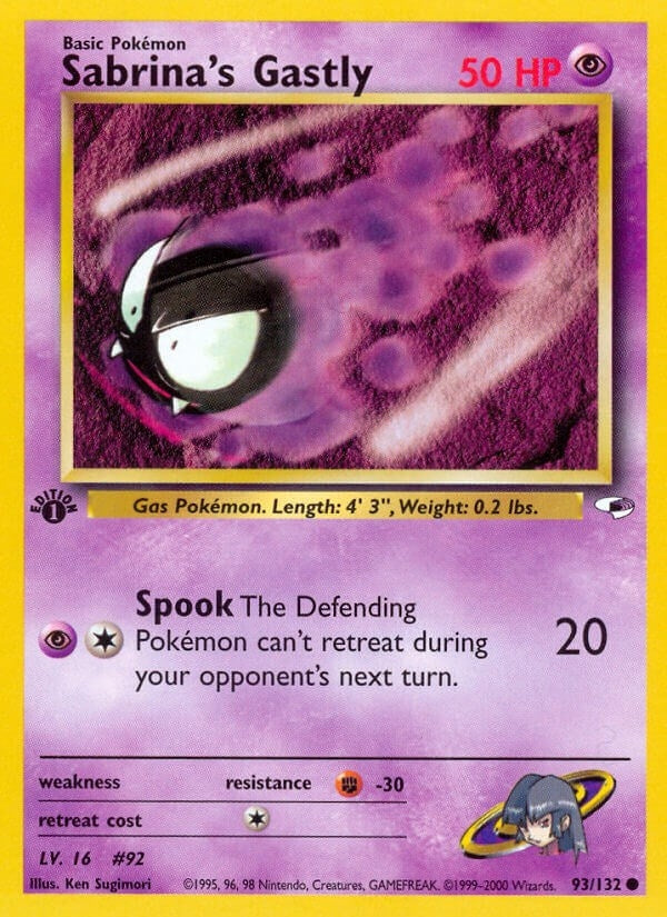Image for Sabrina's Gastly (093/132) (G1) - Pokemon