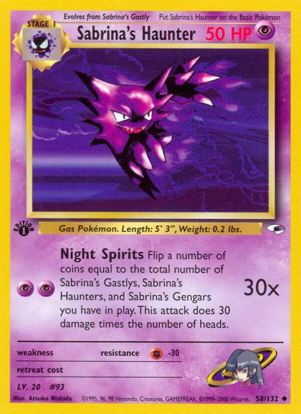 Image for Sabrina's Haunter (058/132) (G1) - Pokemon