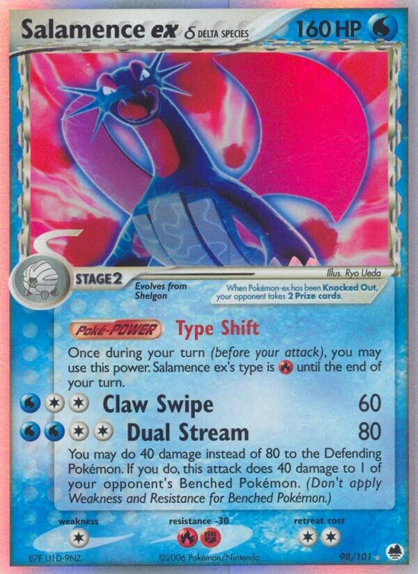 Image for Salamence ex (Delta Species) (98/101) (DF) - Pokemon