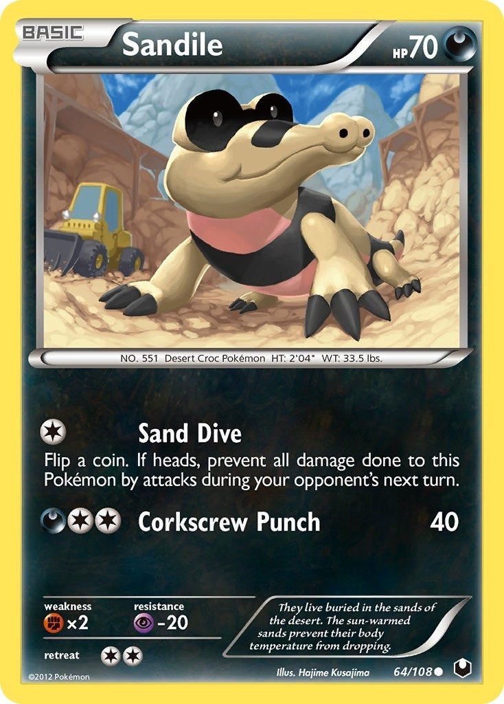 Image for Sandile (64/108) (DEX) - Pokemon