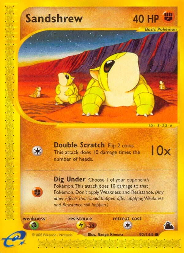Image for Sandshrew (092/144) (SK) - Pokemon