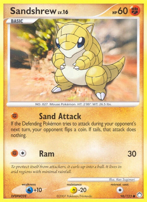 Image for Sandshrew (96/123) (MT) - Pokemon