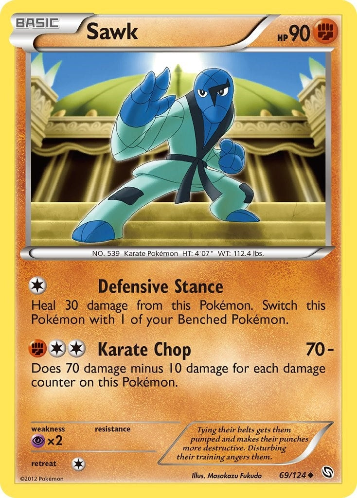 Image for Sawk (69/124) (DRX) - Pokemon