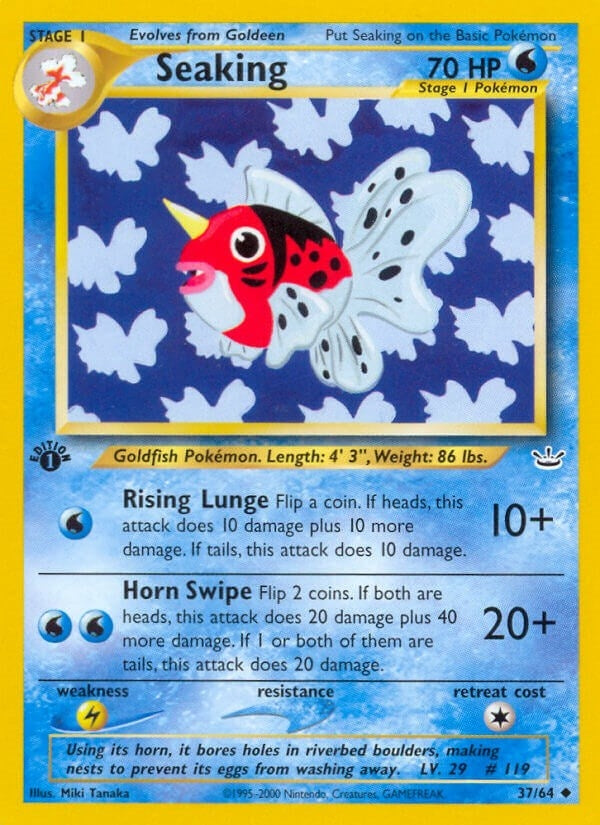 Image for Seaking (37/64) (N3) - Pokemon