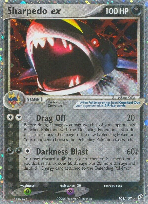 Image for Sharpedo ex (104/107) (DX) - Pokemon