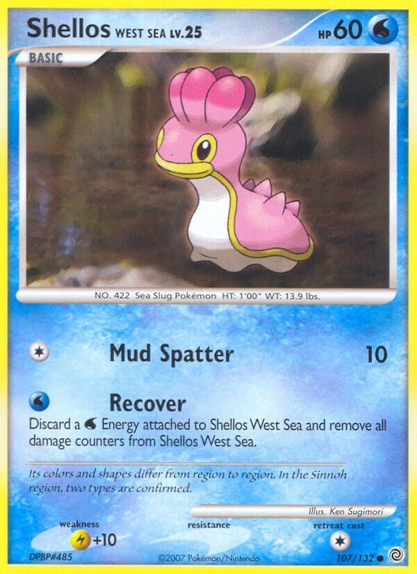 Image for Shellos West Sea (107/132) (SW) - Pokemon