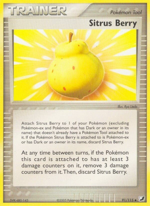 Image for Sitrus Berry (91/115) (UF) - Pokemon