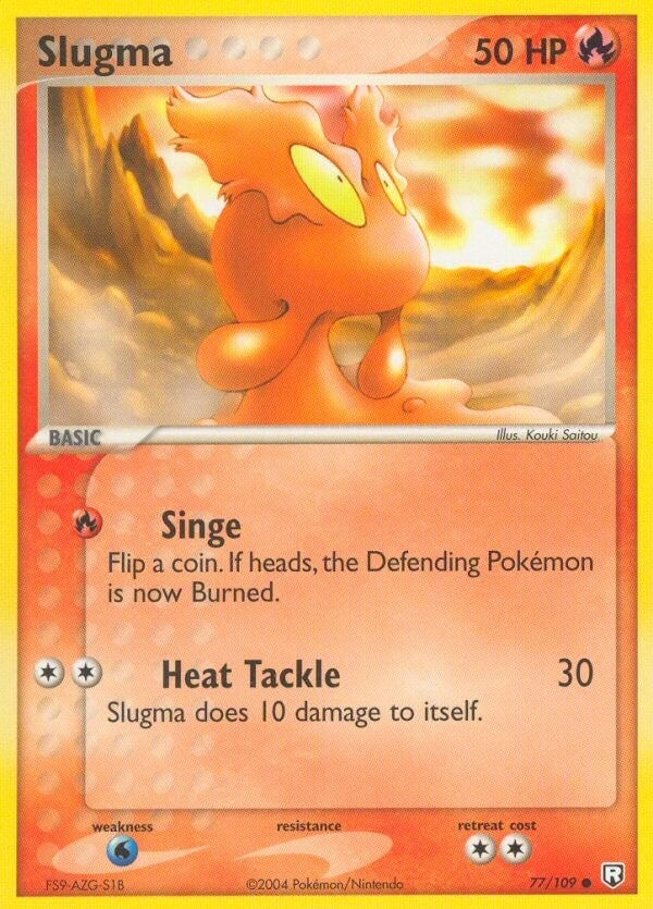 Image for Slugma (77/109) (RR) - Pokemon