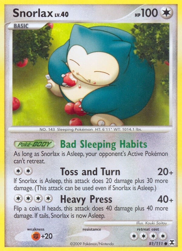 Image for Snorlax (81) (81/111) (RR) - Pokemon