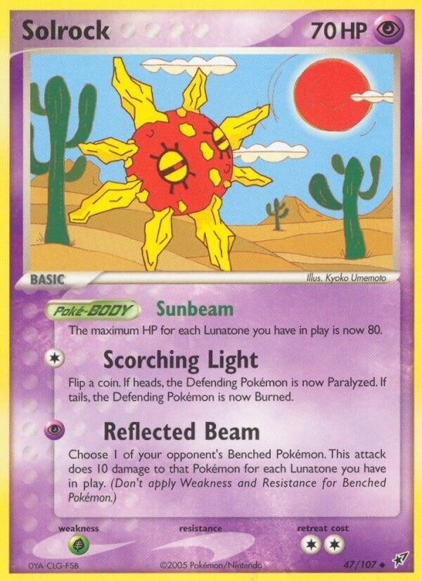 Image for Solrock (47/107) (DX) - Pokemon