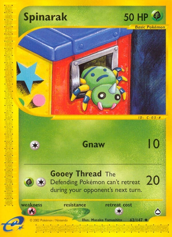 Image for Spinarak (62) (062/147) (AQ) - Pokemon