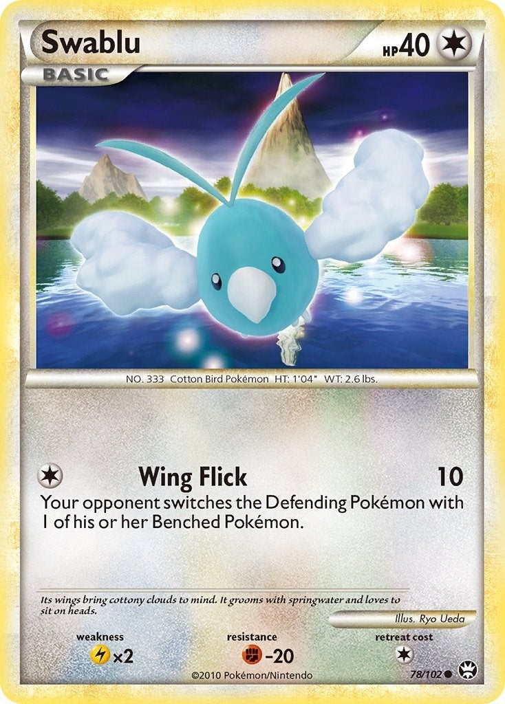 Image for Swablu (78/102) (TM) - Pokemon