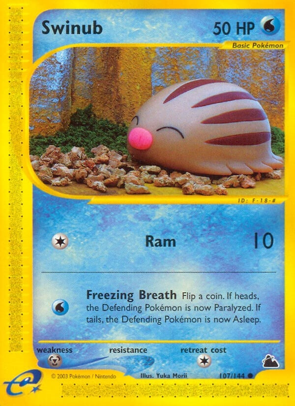 Image for Swinub (107) (107/144) (SK) - Pokemon