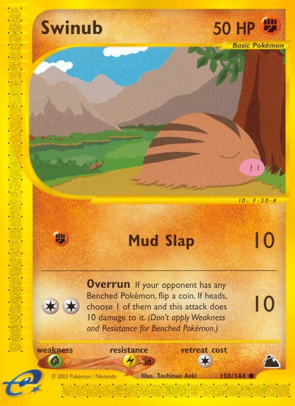 Image for Swinub (108) (108/144) (SK) - Pokemon